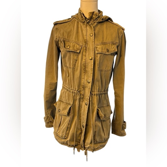 Talula Aritizia Trooper Field Utility Canvas Hooded Pockets Jacket XXS - Picture 1 of 6